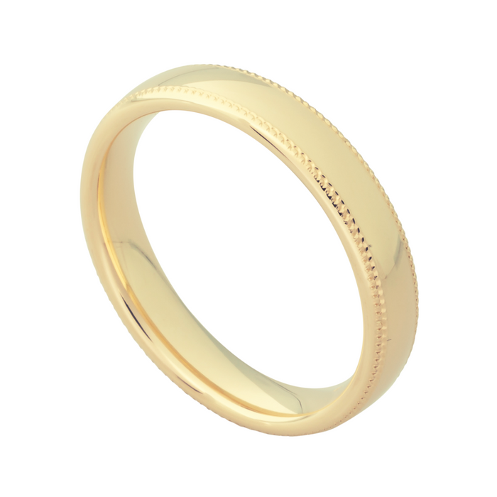 Set trouwringen 18kt geelgoud