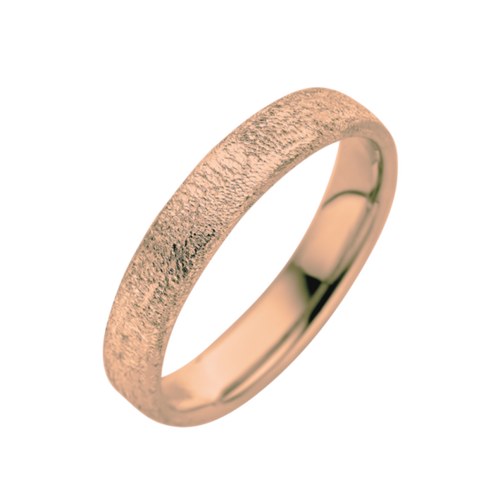 Set trouwringen 18kt roosgoud