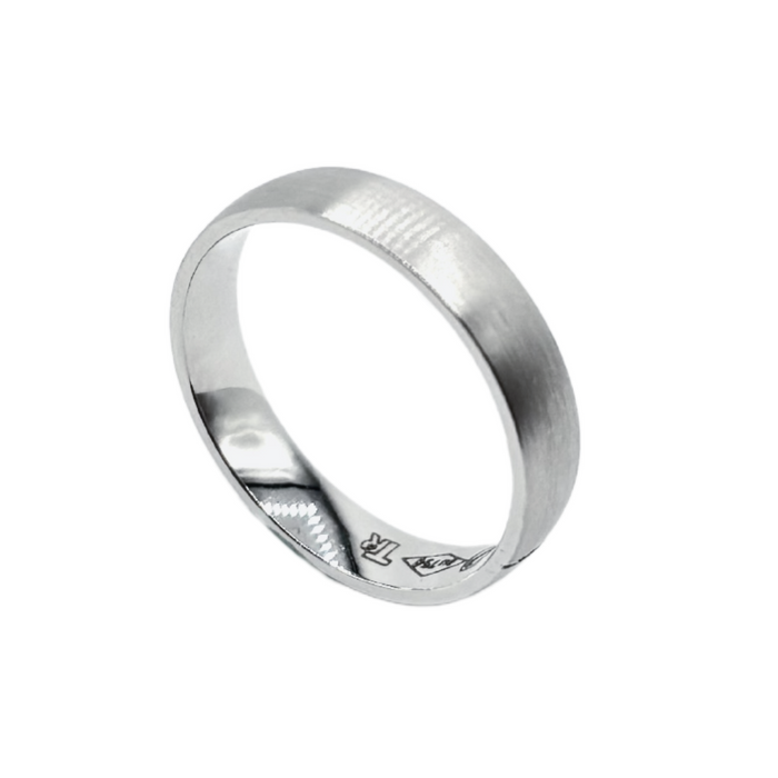 Set trouwringen 18kt witgoud