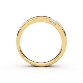 Set trouwringen 18kt geelgoud