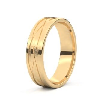 Set trouwringen 18kt geelgoud
