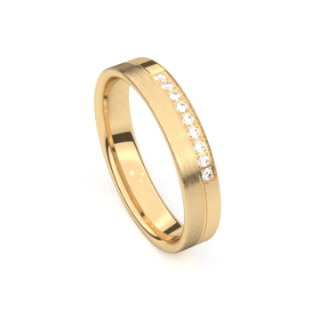 Set trouwringen 18k geelgoud
