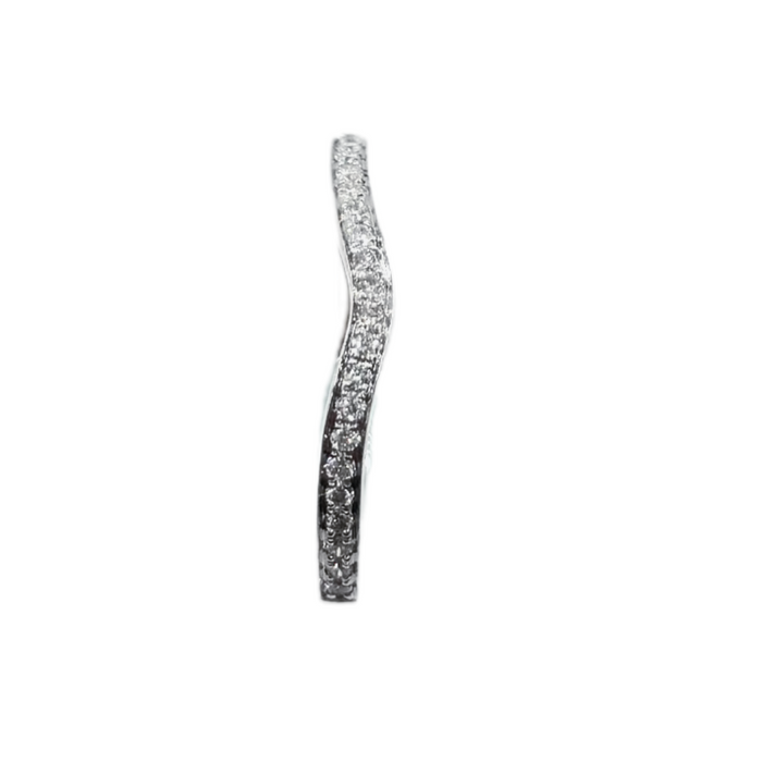 Set trouwringen 18kt witgoud
