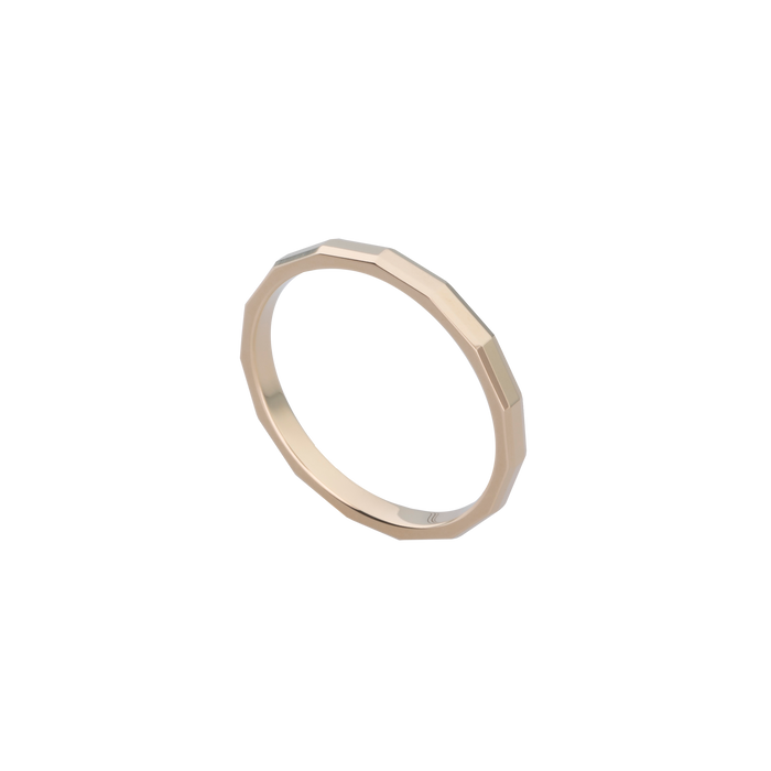 Set trouwringen 18kt roosgoud