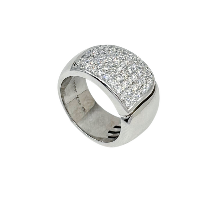 Tijdloze witgouden ring met briljantgeslepen diamant van 1,18 ct – 18kt