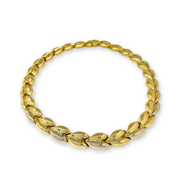 Exclusieve 18 karaat gouden collier met luxe schakels