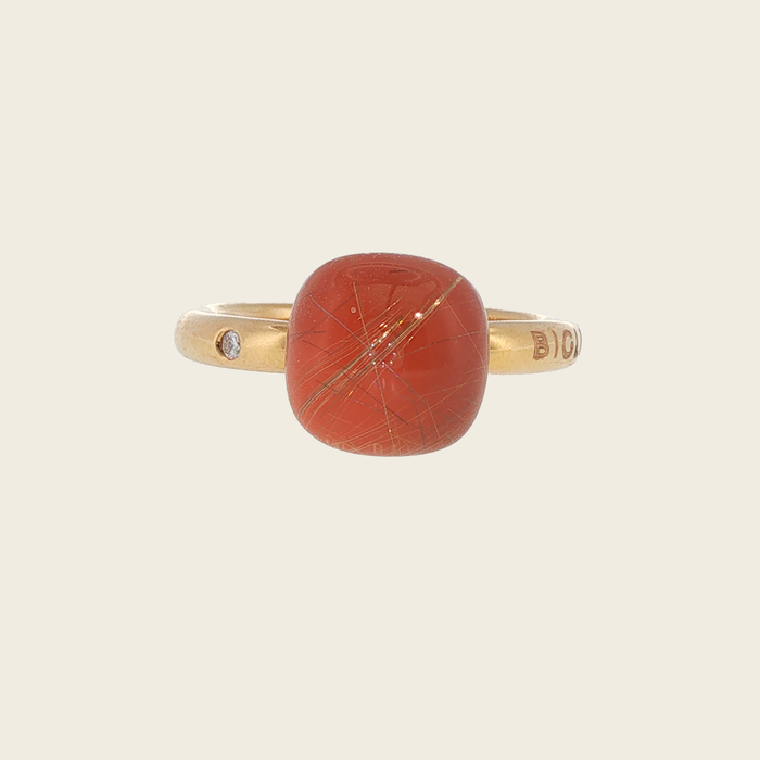 Bigli roosgouden ring Orange Delight
