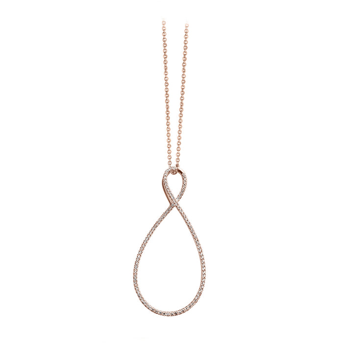 Halsketting Bigli 18 kt roos goud - Infinity