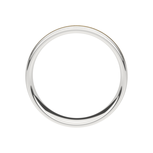 Set trouwringen 18kt geel/wit goud
