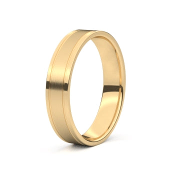 Set trouwringen 18kt geelgoud
