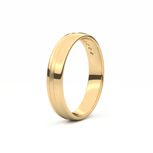 Set trouwringen 18kt geelgoud
