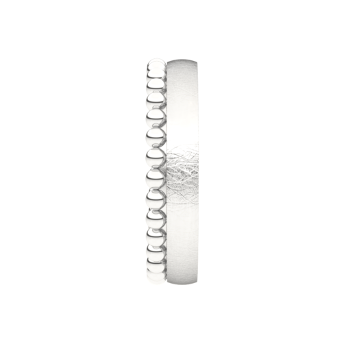 Set trouwringen 18kt geel/wit goud