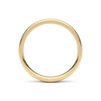 Set trouwringen 18kt geel/wit goud