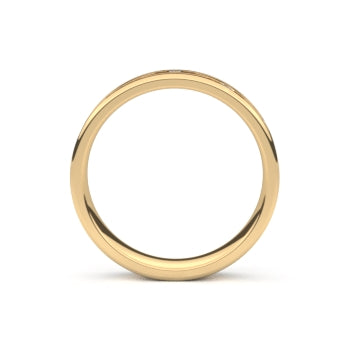 Set trouwringen 18kt geelgoud