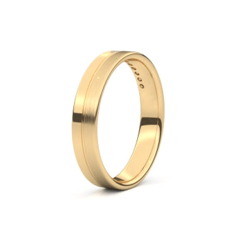 Set trouwringen 18k geelgoud
