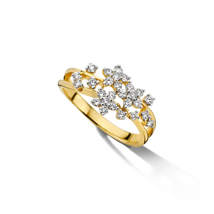 Ring 18kt geel goud - Diamant