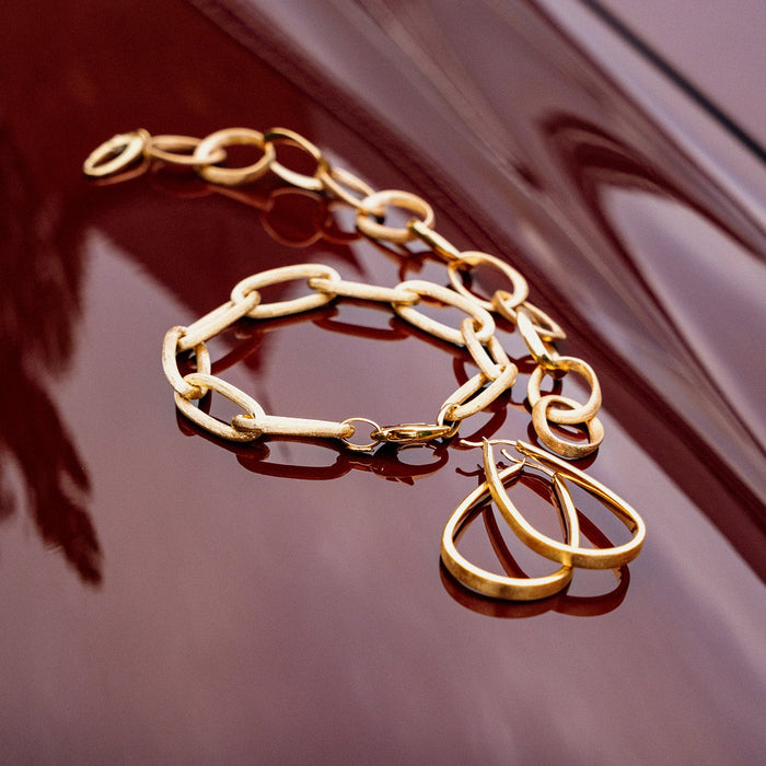 Armband 18kt geel goud - Open schakel