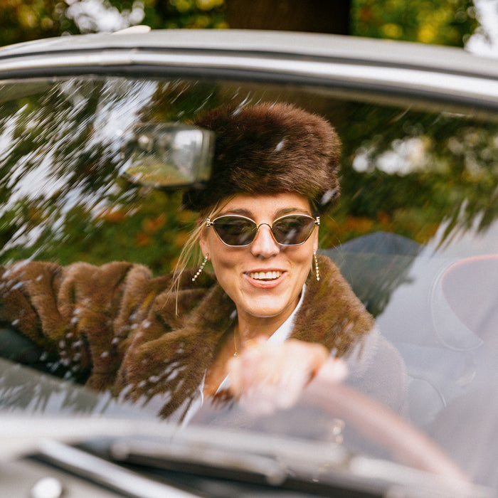 Oorbellen 18 karaat geel goud - Diamant & Smaragd