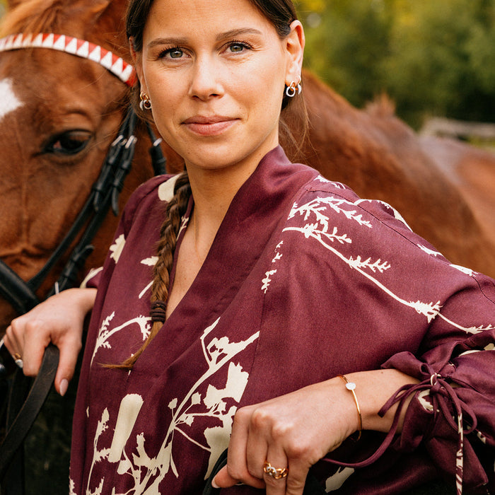 Armband Bigli roos goud 18 kt - Mini waves