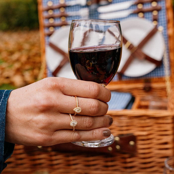 Ring 18kt geel goud - Diamant