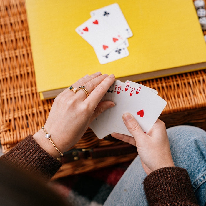 Bicolor armband met pavé diamant