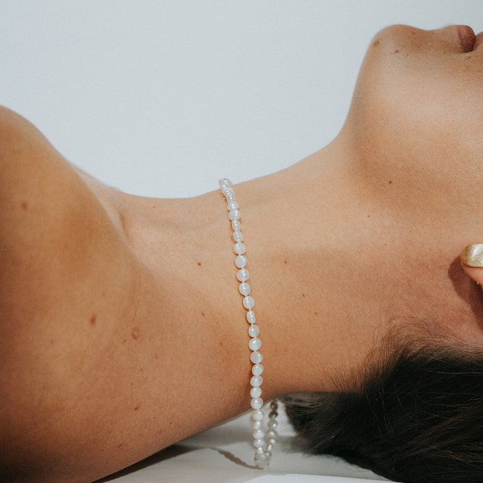 Ketting met hoogwaardige witte parels