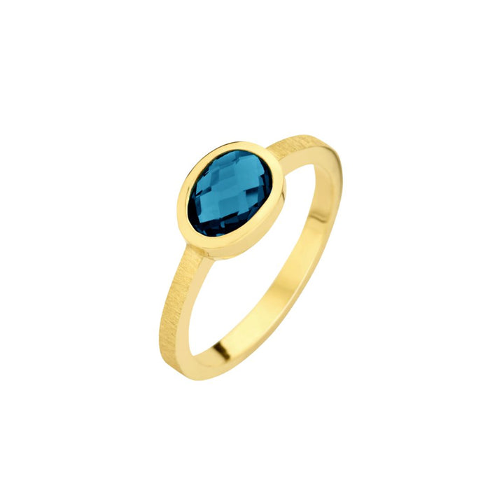 Ring 18kt goud - topaas