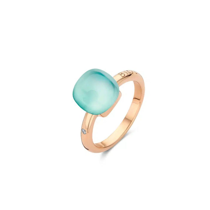 Ring Bigli 18kt roos goud - Agate Mist