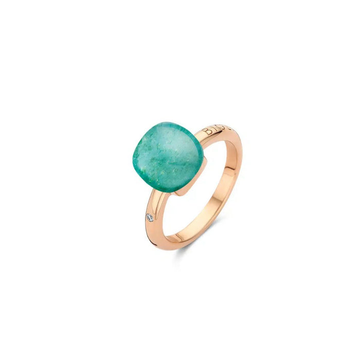 Ring Bigli 18kt roos goud - Aventurine Mystery