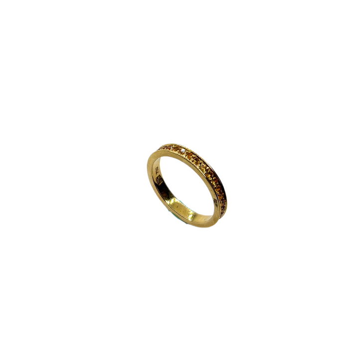 Ring Bigli in geelgoud met gele saffieren
