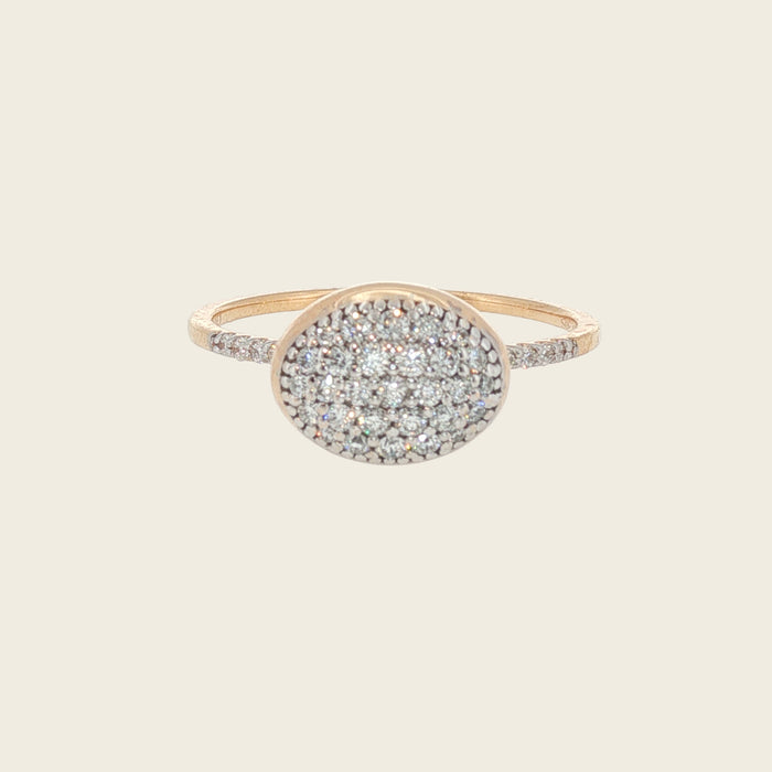 Ring 18kt roos goud - Dancing élite