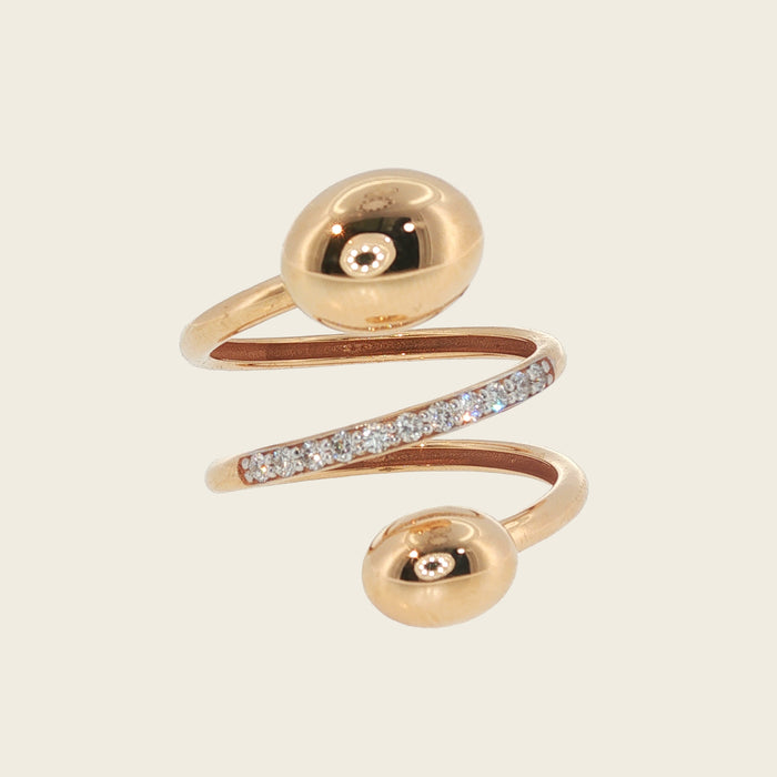 Ring 18kt roos goud - élite Rose