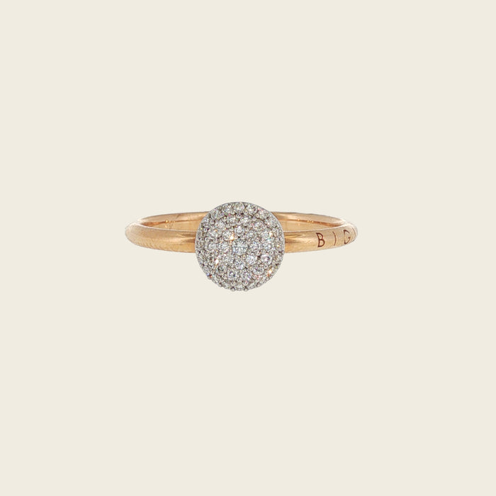 Ring Bigli 18 kt roos goud - Mini waves