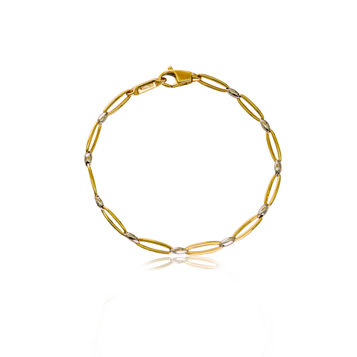 Armband bicolor - open ovale schakels