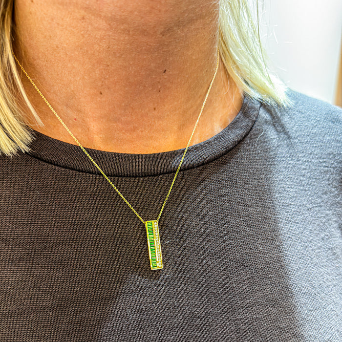 Groene saffier hanger