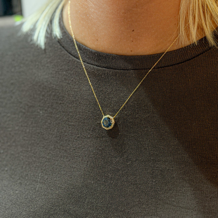 London blue topaas hanger