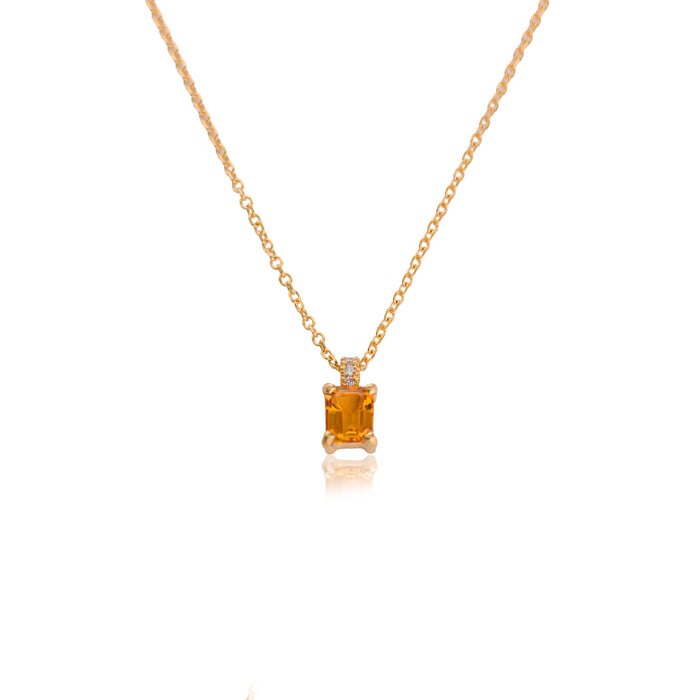 Madeira-citrien hanger in geelgoud