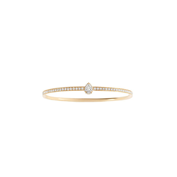 Armband 18kt roos goud - pear shaped diamond