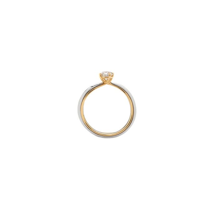 Ring 18kt bicolor goud - diamant